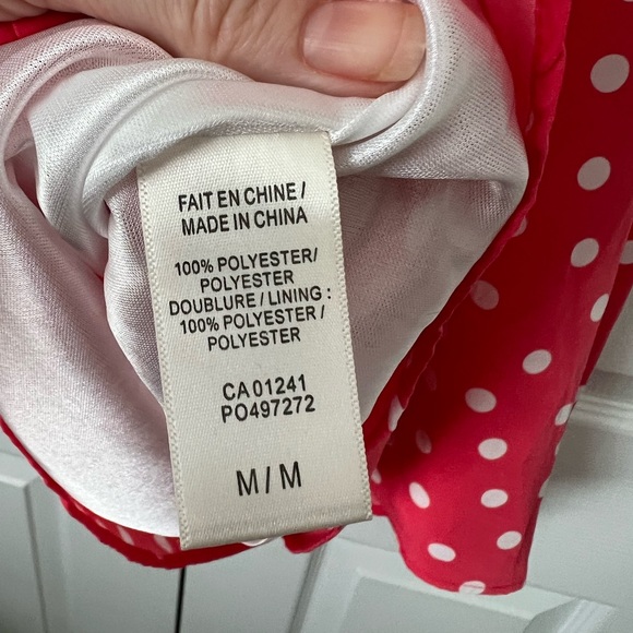 Red polka dot dress with zipper - Picture 4 of 4